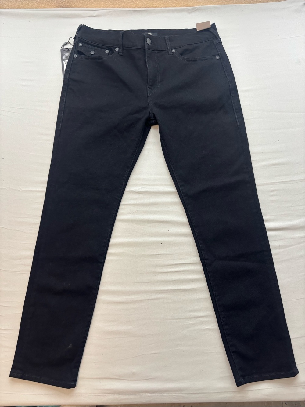True Religion Men's Black Slim Straight Jeans